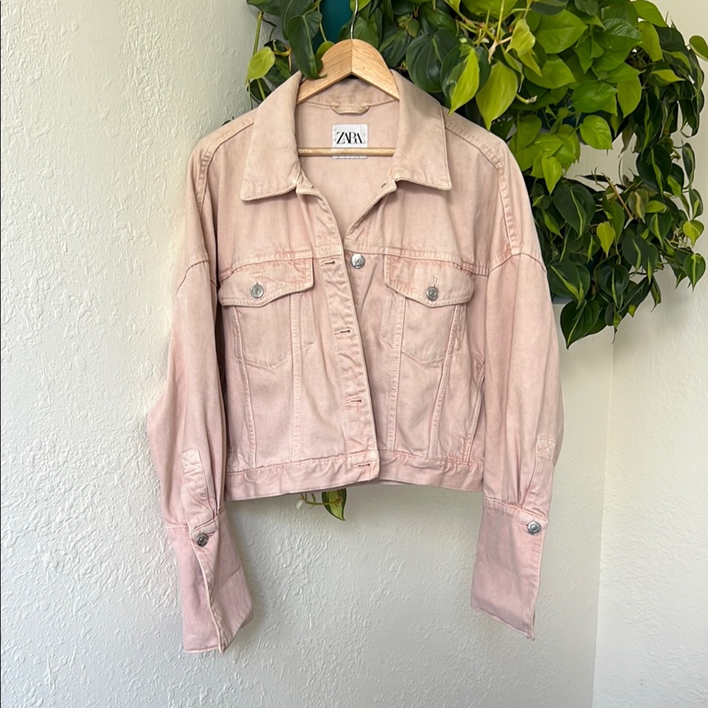 Zara Pink Jean Jacket